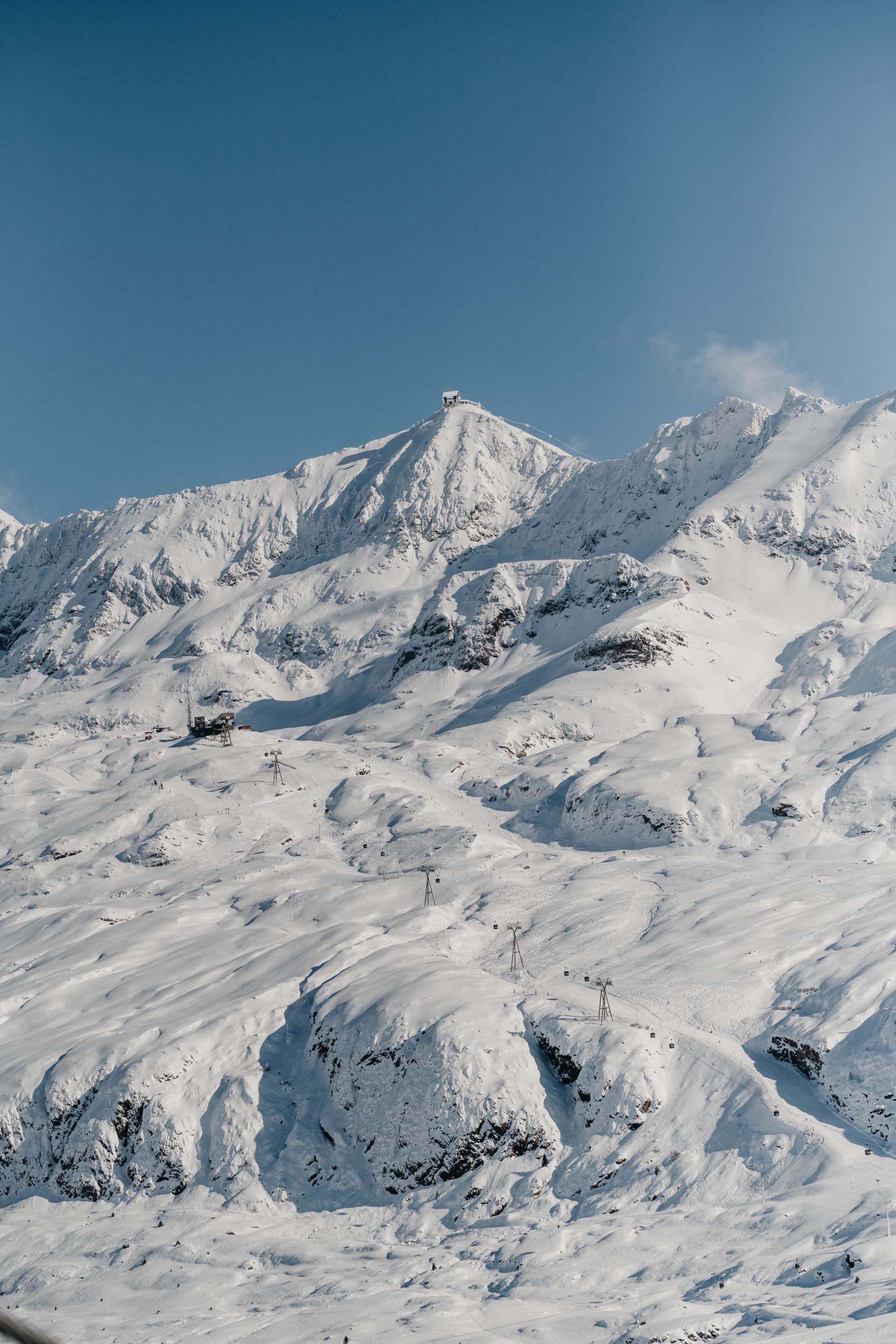 Pentes et sommets enneigés de l’Oisans